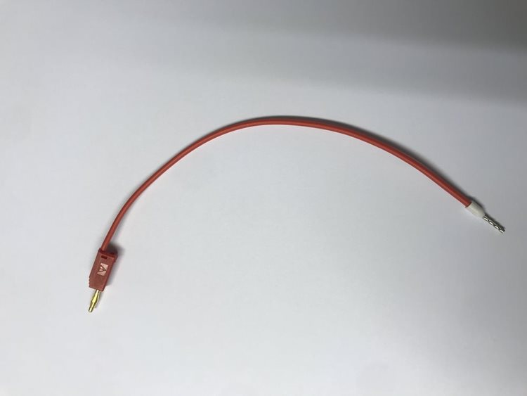 Kabel Stecker einseitig (rot 200mm)