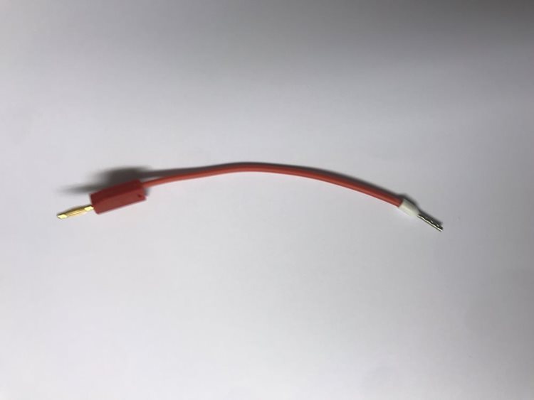 Kabel Stecker einseitig (rot 120mm)