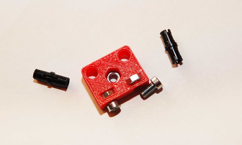 3D-gedruckter Lego Mindstorm-Adapter